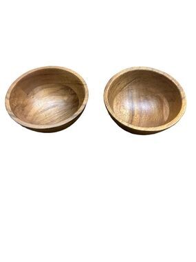 Set of Two 5oz Wooden Bowls